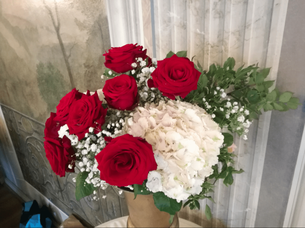 Blumenstrauß beim Vecchi-Konzert am 5.6.2020